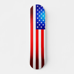 Skateboard Cubierta para patinaje con bandera estadounidense