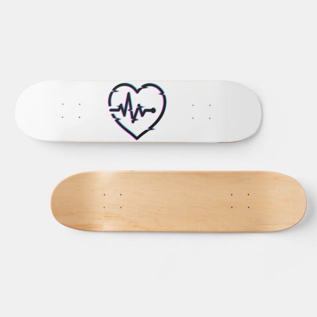 Skateboard Cubierta para patinaje de control del corazón (Horz)