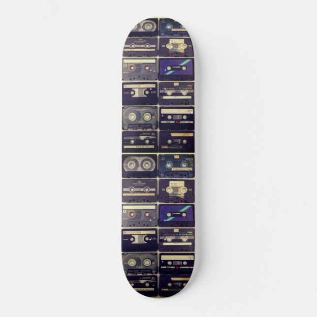 Skateboard Cubierta para patinaje en cassette de los años 80 (Anverso)