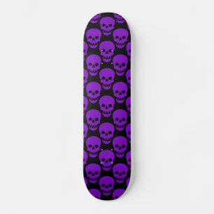 Skateboard Cubierta para patinaje sobre cráneo púrpura