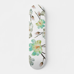 Skateboard Cubierta para patinaje sobre el patrón de magnolia