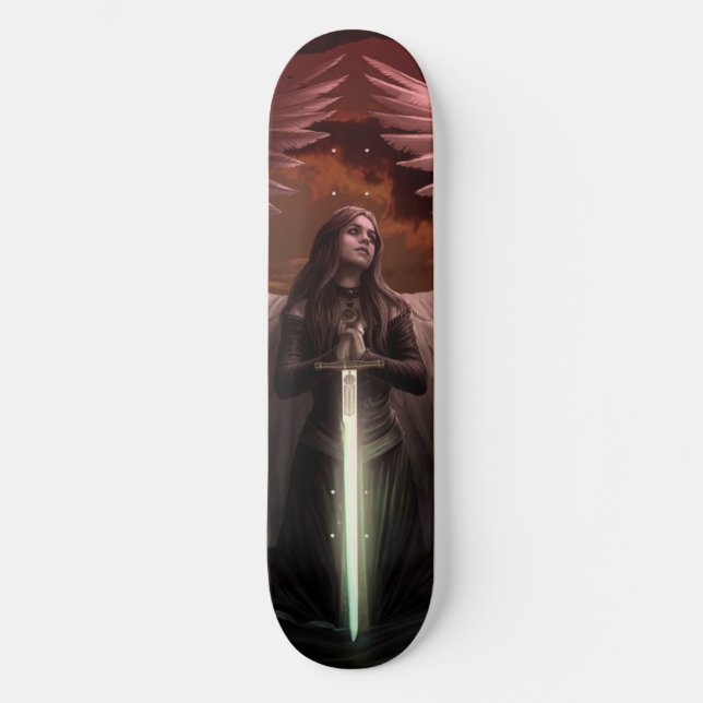 Skateboard Cubierta para patinaje sobre el warrior Angel (Anverso)