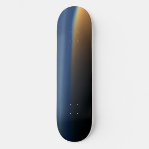 Skateboard Cubierta para patinaje sobre la niebla azul y nara