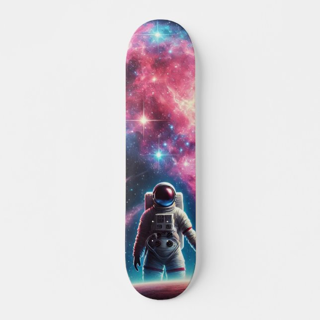 Skateboard Cubierta para patinaje sobre patines de Astronauta (Anverso )