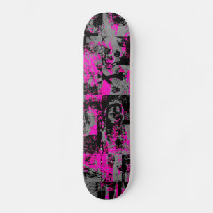Skateboard Cubierta para patinaje sobre patines rosa