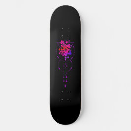 Skateboard Cubierta para patines "Floral geométrica II"