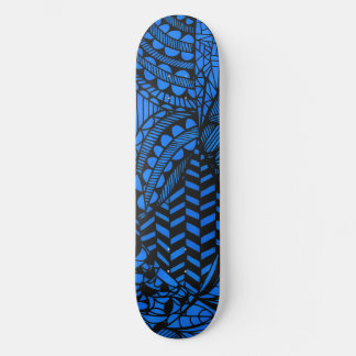 Skateboard Cubierta para patines "Geométrica azul"