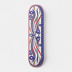 Skateboard Cubierta patriótica americana del patín de los E.E