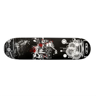 Skateboard Cubierta retra de la música