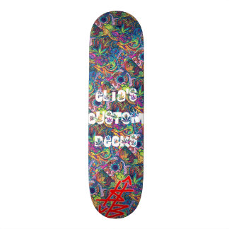 Skateboard cubierta roja del sb/blanca trippy del logotipo