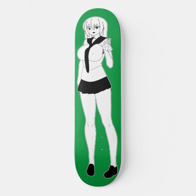 Skateboard Cubierta Shy Anime School para Chicas en Skateboar (Anverso)