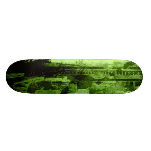 Skateboard Cubierta-Verde cero