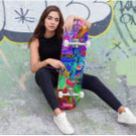 Skateboard Cubiertas psicodélicas para patinar<br><div class="desc">Haz que esta cubierta psicodélica sea tuya agregando tu texto. Para acceder a las herramientas de edición avanzadas,  vaya a "Personalizar esta plantilla" y haga clic en "Detalles",  desplácese hacia abajo y presione el enlace "clic para más personalizares".</div>