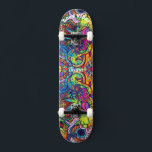 Skateboard Cubiertas psicodélicas para patinar<br><div class="desc">Haga de este Decks psicodélico para Skateboard su propio texto. Para acceder a las herramientas de edición avanzadas,  vaya a "Personalizar esta plantilla" y haga clic en "Detalles",  desplácese hacia abajo y presione el enlace "clic para más personalizares".</div>