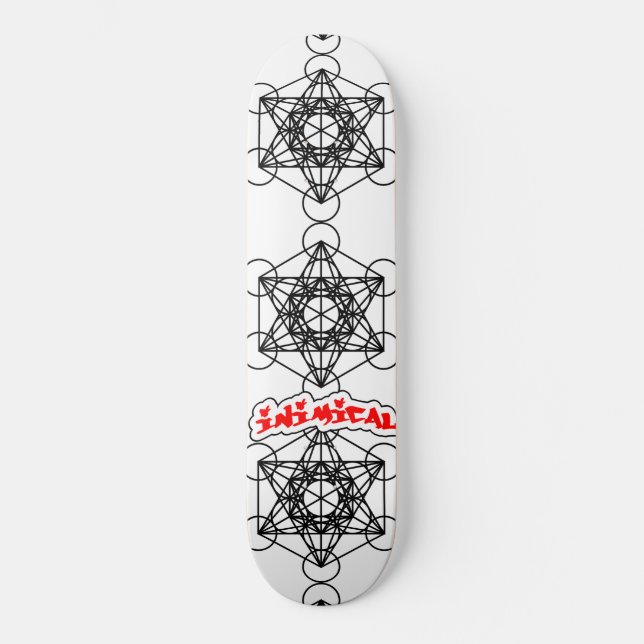 Skateboard Cubo de Metatrón Inimical (Anverso)