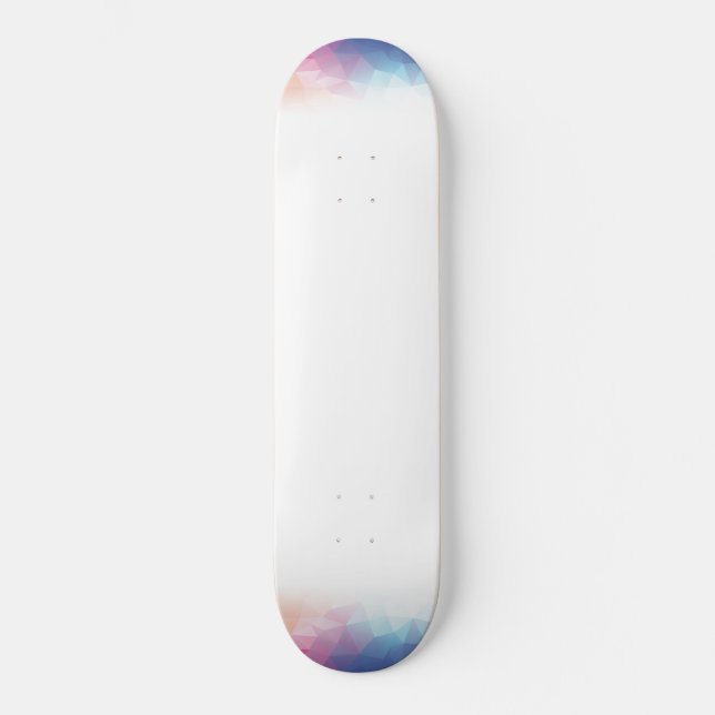 Skateboard Cubos coloridos abstractos (Anverso)