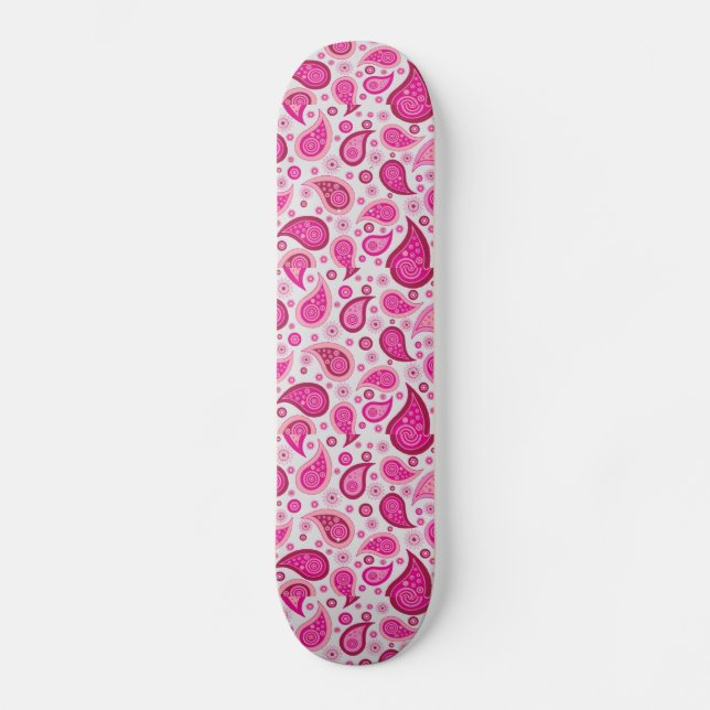 SKATEBOARD CUENTA BOHEMIAN PINK PAISLEY SKATEBOOK (Anverso)