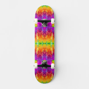 Skateboard Cuidada pintura abstracta de bandeja colorida