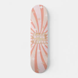 Skateboard Cuidada tabla de patinaje Hippie Retro Good Vibes