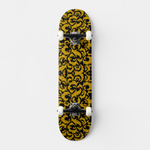 Skateboard Cuidados patrones florales sin soldadura de color 