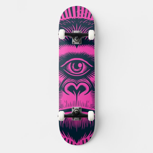 Skateboard Culto de monos (Anverso)