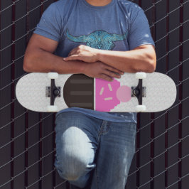 Skateboard Cupcake con nombre de glaseado Sprinkles Skateboar