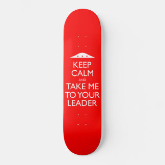Skateboard Curioso OVNI Retro Mantenerse Tranquilo