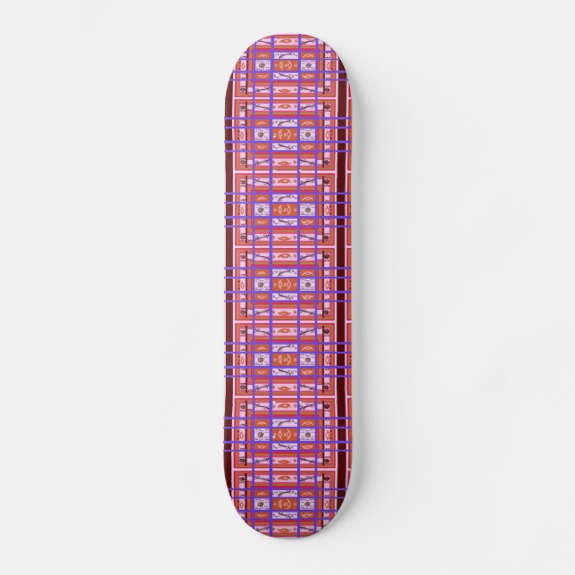 Skateboard Curvy Plaid (Anverso)