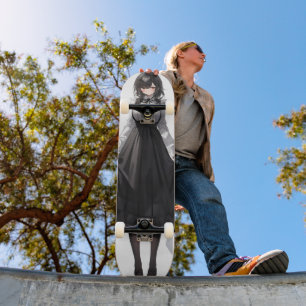 Skateboard Cute Anime Maid