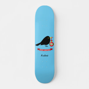 Skateboard Cute Blackbird Con Un Nombre Personalizado De La B