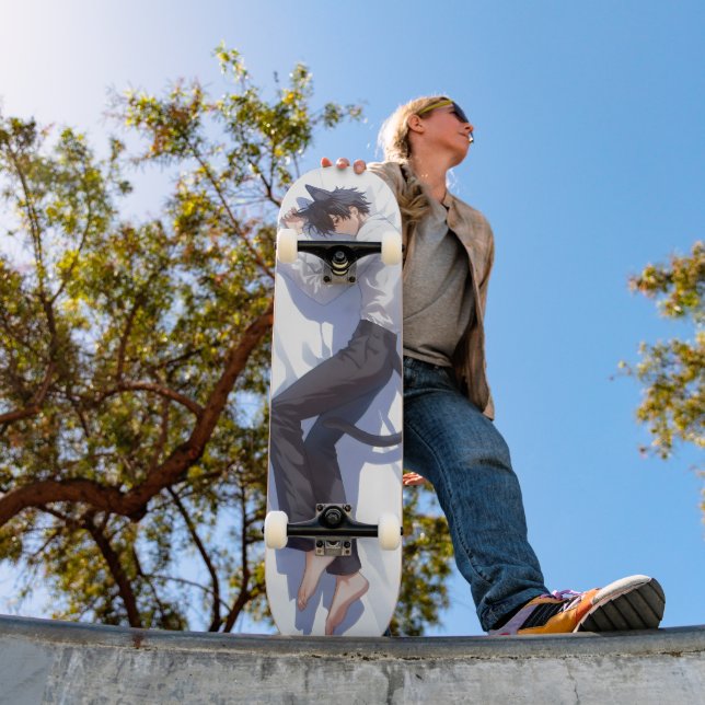 Skateboard Cute Catboy Anime (Exterior 1)