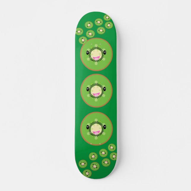 Skateboard Cute Kawaii Kiwi Fruit (Anverso )