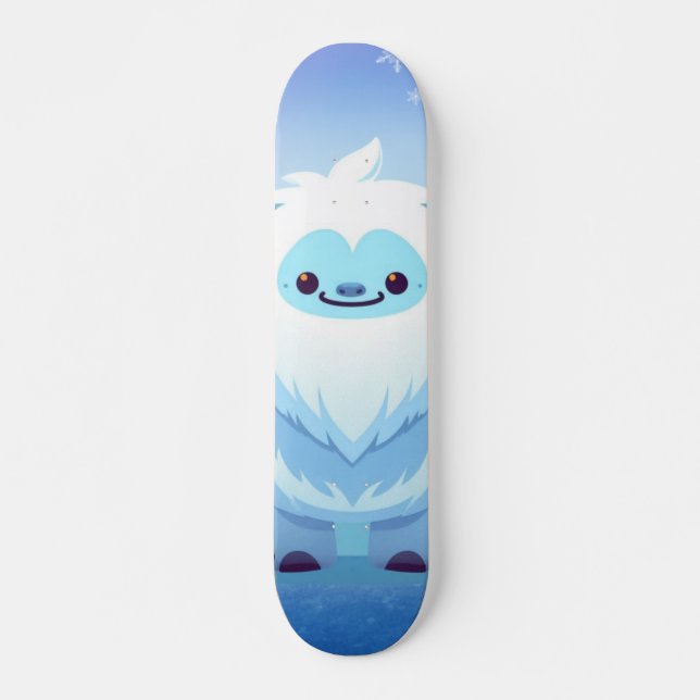 Skateboard Cute Navidad/invierno yeti (Anverso )