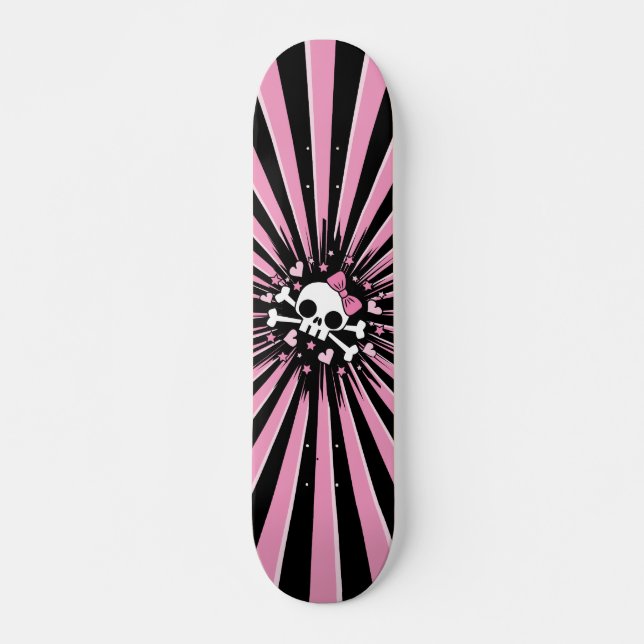 Skateboard Cute Skull (Anverso )