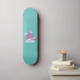 Skateboard Cute unicorn