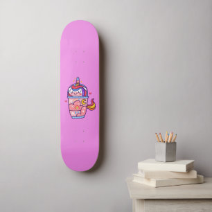 Skateboard Cute unicorn