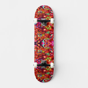 Skateboard Cuto colorido de pintura de giro abstracto Funda-M