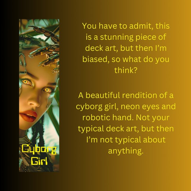 Skateboard Cyborg Chica (Subido por el creador)