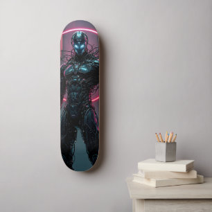 Skateboard Cyborg Warrior