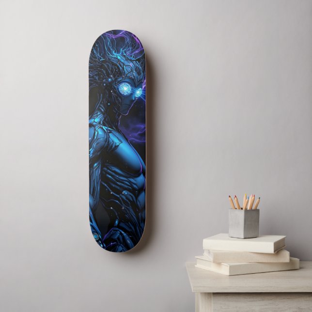 Skateboard Cyborg Warrior (Arte de la pared)