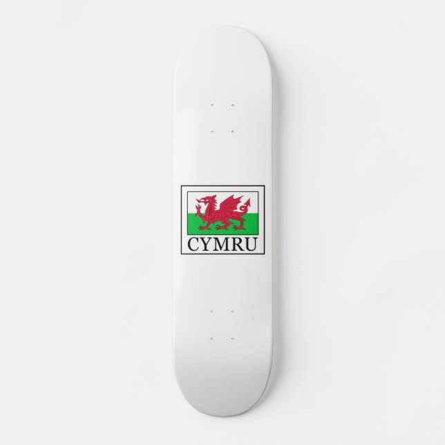 Skateboard Cymru (Anverso)
