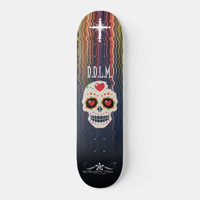 Skateboard D.D.L.M. Calavera (Anverso)