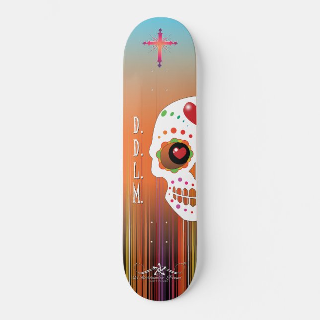 Skateboard D.D.L.M. Calavera (Anverso)