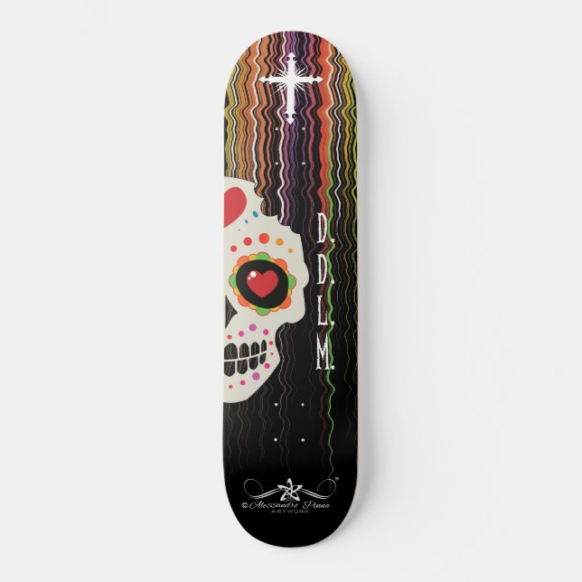 Skateboard D.D.L.M. Calavera (Anverso)