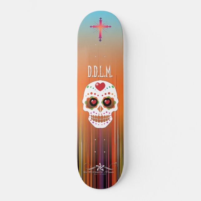 Skateboard D.D.L.M. Calavera (Anverso)