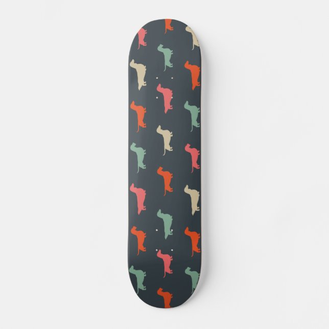 Skateboard Dachshund Silhouettes Wiener Dog Lover's (Anverso)