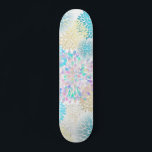 Skateboard dahlia floral modelo moderno<br><div class="desc">patineta floral</div>