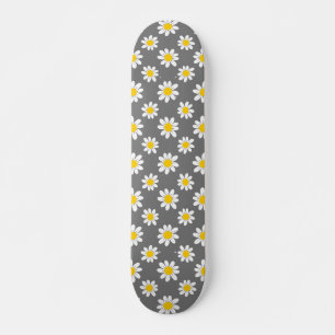 Skateboard Daisies amarillos blancos
