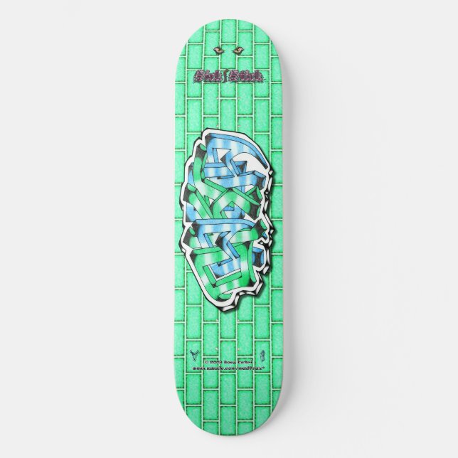 Skateboard Dakota 02 ~ Personalizado Graffiti Art Pro Skatebo (Anverso)