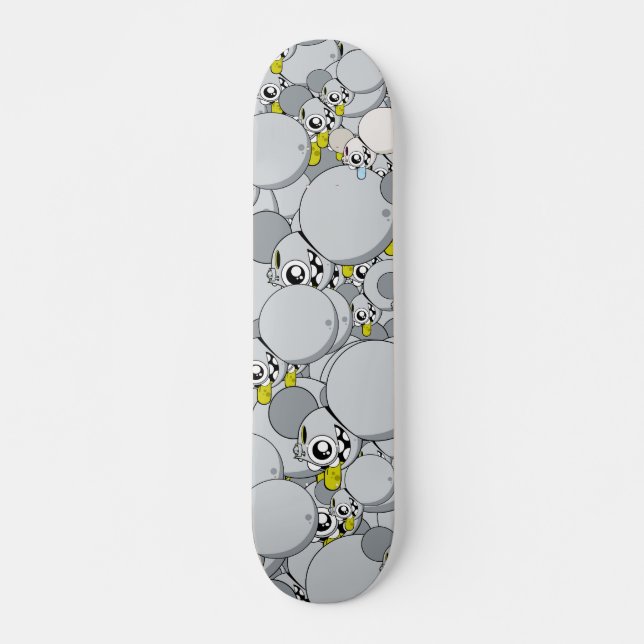 Skateboard Dalek "Old School" Gris (Anverso )